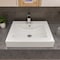 Alfi Brand ALFI brand ABC701 White 24" Rectangular Semi Recessed Ceramic Sink with Faucet Hole ABC701 - alternate 5